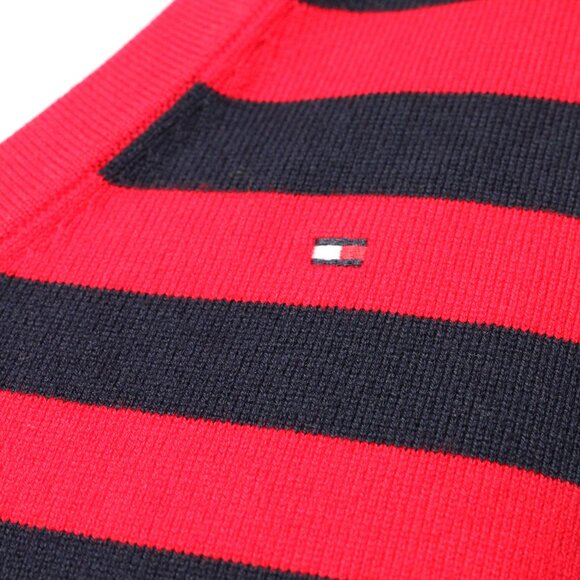 Tommy Hilfiger Red and Blue Striped Sweater - Picture 3 of 10